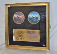 A Queen deluxe compact disc presentation CD box - comes in elaborate case , numbered and limited