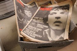 A lot of approximately eighty music papers from the 1980's - a selection that may included NME ,