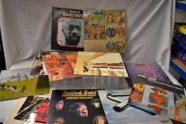 A selection of twenty rock and pop vinyl albums with some soul titles in this lot