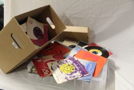 A large box of various singles -1950's / 1960's - a real mixed bag that may be good for a shop or an