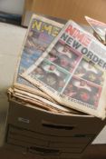 A lot of approximately eighty music papers from the 1980's - a selection that may included NME ,