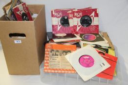 A large box of various singles -1950's / 1960's - a real mixed bag that may be good for a shop or an