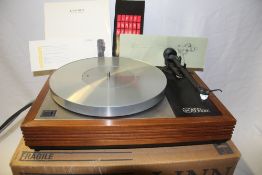 A high end and highly sought after British reference transcription turntable - boxed and in