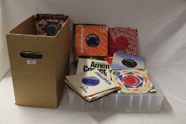 A large box of various singles -1950's / 1960's - a real mixed bag that may be good for a shop or an