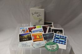 A promo only New Order postcard pack that was available at a back stage press party and for