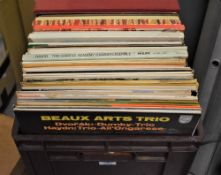 A crate of classical vinyl and box sets - viewing recommended - some nice titles on offer here