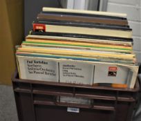 A crate of classical vinyl and box sets - viewing recommended - some nice titles on offer here