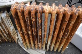 Two cast iron radiators.