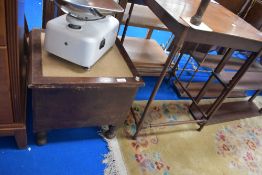 A Victorian commode step stool.