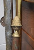 A selection of vintage brass hand rails with Pineapple brass finnials.