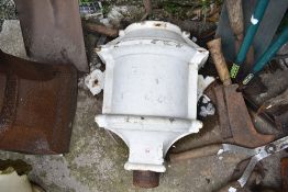 A large cast iron Victorian water hopper.