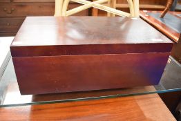 A Mahogany storage box.