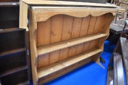 A traditional pine dresser back