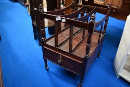 An early Victorian mahogany Canterbury.