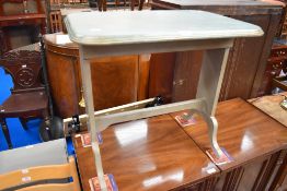 A shabby chique painted side table.