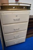 An early 20th century painted chest of four drawers.