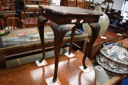 A vintage cabriole leg side table.