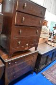 Two early 20th century chests of bedroom drawers.