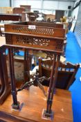 A 20th century Chinese plant stand or side table.