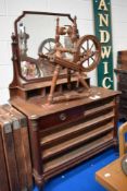 An early 20th century dressing table chest of partial drawers.