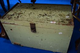 A vintage painted tool chest, approx. 61 x 35 x 37cm