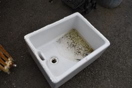 A vintage Belfast sink.