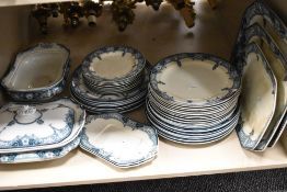 A Burleigh Ware Haddon pattern part dinner service.