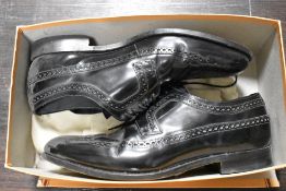A pair of mens size 10 leather brogues, by Barker (england)