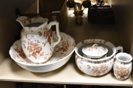 An early 20th century Astoria Washjug and bowl set.