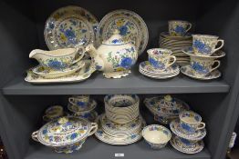 A large quantity of Mason's Ironstone China 'Regency' pattern tea and dinner wares, to include