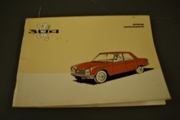 A driving maintenance manual for the Peugeot 304.