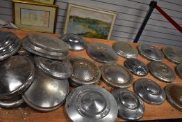 A large collection of mixed Hub caps, including MG and BMW, AF.