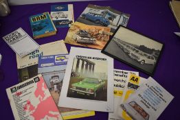 A mixed lot of ephemera, to include that of interest to AA, Chrysler Avenger and Riley, also
