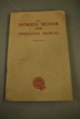 An operation manual for the Morris Minor 1000, second edition.