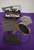A selection of vintage car radios.