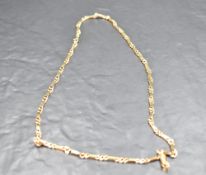 A 9ct gold fancy link chain, approx 26' & 38g