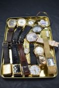 A selection of modern wrist watches including Rotary, Limit, Danish Design, Curtiss, Services