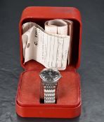 A gent's 1980's Omega automatic wrist watch, model W601, movement no: 1660202, having baton