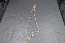 A 9ct gold belcher link chain, approx 24' & 7.8g