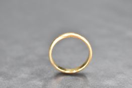 A 22ct gold wedding band, size L & approx 3.6g
