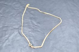 A 9ct gold curb link chain, approx 16'& 5.2g
