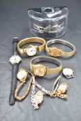 A selection of ladies wrist watches including Bulova, Empire, Sekonda etc