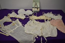 A lovely lot of bras, 1940s and 50s predominantly, some AF.