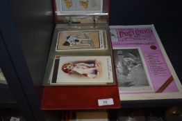 An album containing vintage postcards, of novelty and dog related interest.