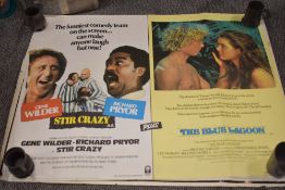 Four UK Quad cinema posters, of 1970s and 80s comedy/adult interest.