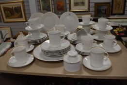 Two partial German Rosenthal sets of table ware, one having white ground and gilt banding, and the
