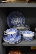 A small lot of Spode 'italian', including bowl, plates and cups, also included is a Woods and Sons
