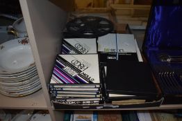 A large lot of 7' reels, predominantly of music interest, including the Eagles, Pink Floyd and