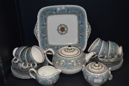 A selection of Wedgwood 'Florentine' tea wares, cups and saucers, tea pot and more to be included.
