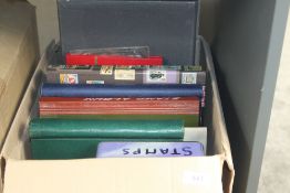WORLD STAMPS IN BOX, VARIOUS COLLECTIONS AND SHOE BOX OF LOOSE ETC Box with various collections,